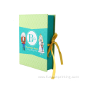Bespoke cardboard packaging boxes ribbon handle logo
